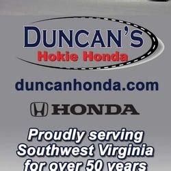 duncan honda christiansburg virginia|Duncans Hokie Honda